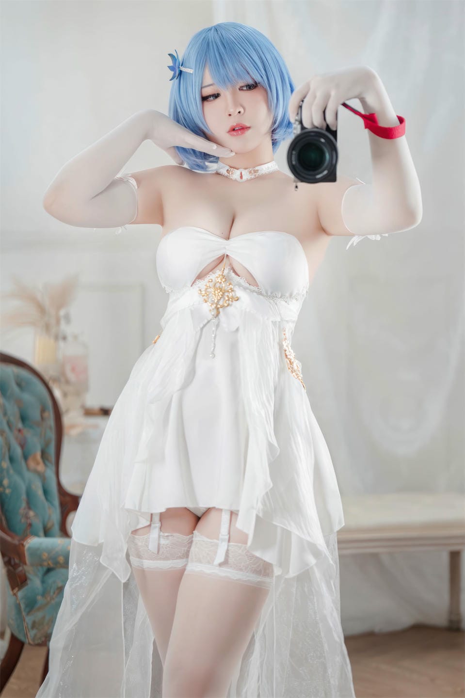 半半子 - 碧蓝航线 恰巴耶夫 白骑兵的旋律 礼服 [64P2V-306M] 1 (44).jpg